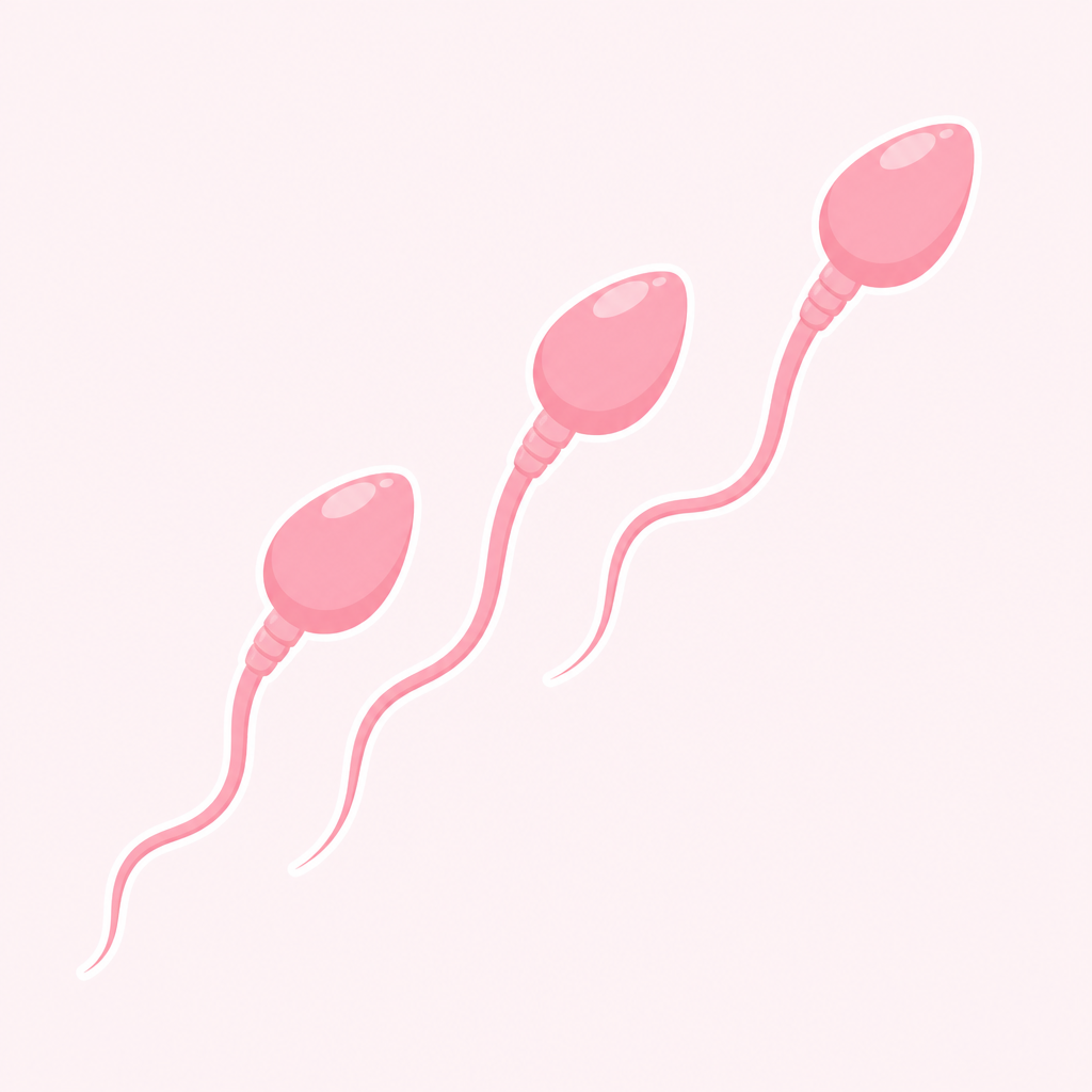 Illustration of sperm cells representing low sperm count